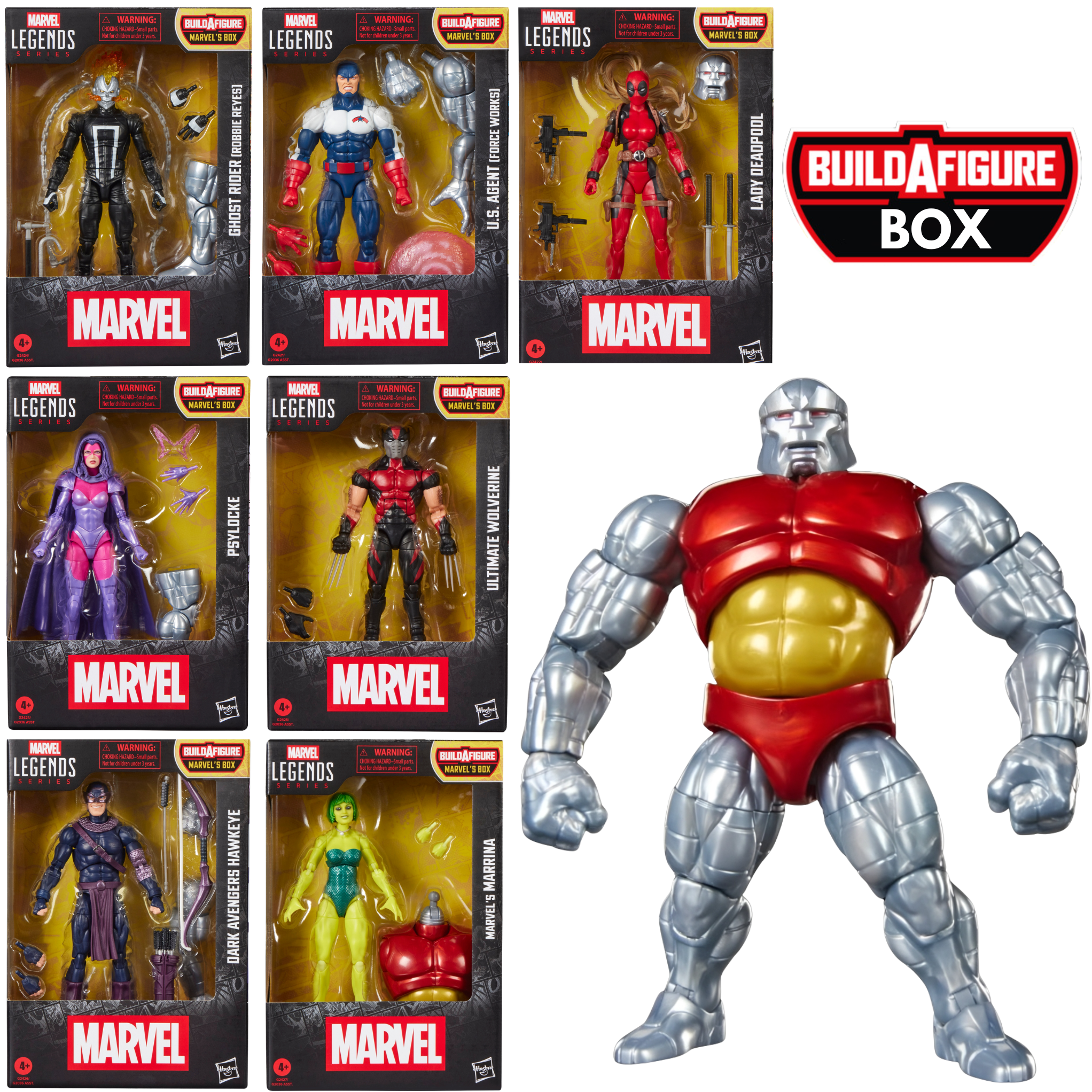 Marvel Legends Series Marvel'S Box Build-A-Figure Wave Set Of 7