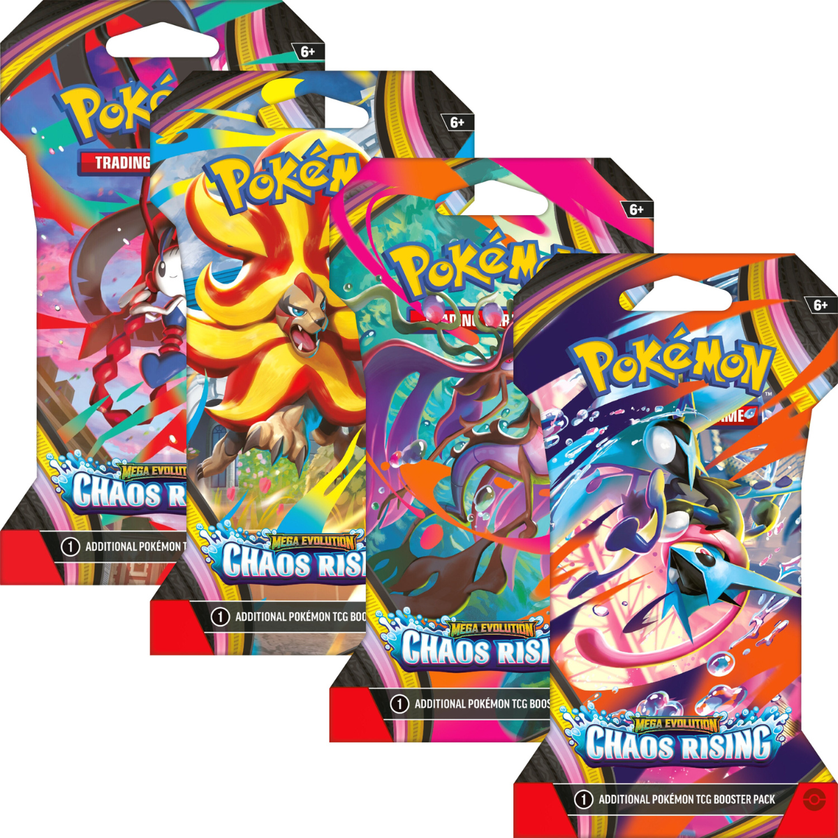 Pokémon TCG: Mega Evolutions 4 Chaos Rising Sleeved Booster Pack – Nerdzoic  Toy Store