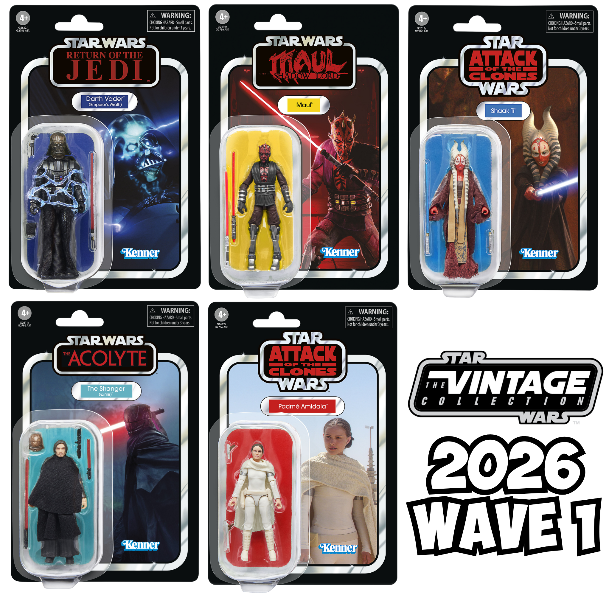 Star Wars The Vintage Collection 2026 Wave 1 SET OF 5 – Nerdzoic