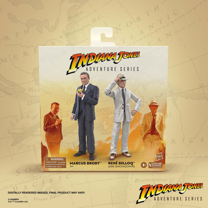 Indiana Jones Adventure Series Marcus Brody & René Belloq (Ark Showdown 2-Pack)