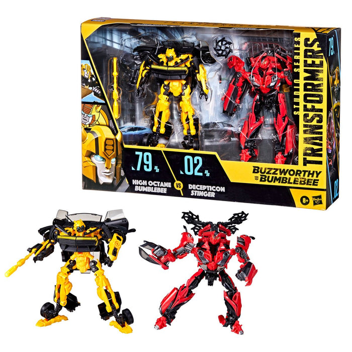 Transformers Buzzworthy Bumblebee Studio Series High Octane Bumblebee & Decepticon Stinger 2-Pack