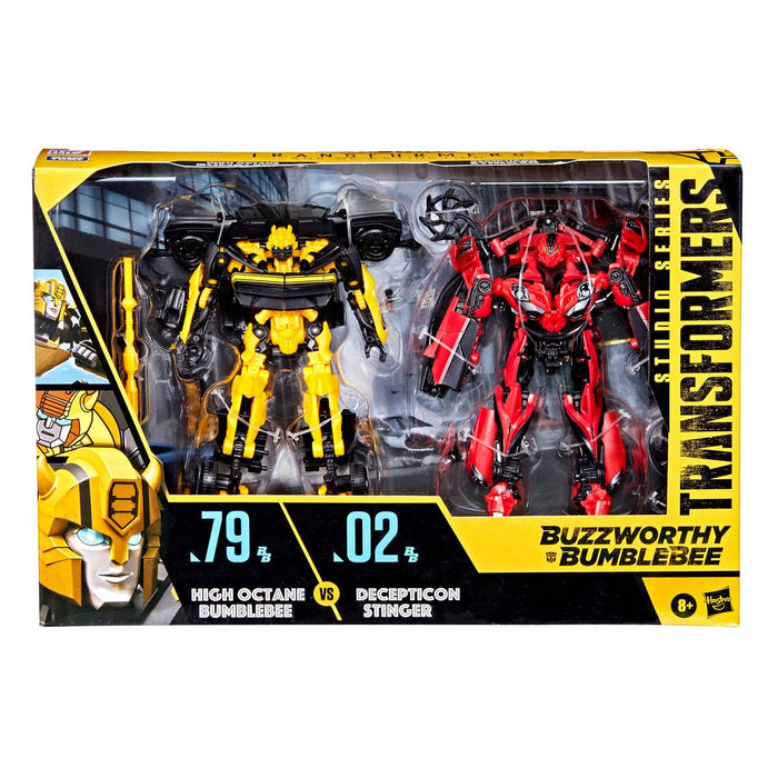 Transformers Buzzworthy Bumblebee Studio Series High Octane Bumblebee & Decepticon Stinger 2-Pack