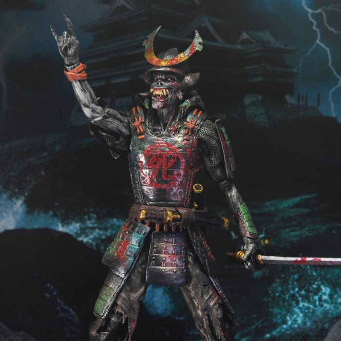 NECA Iron Maiden Future Past World Tour Ultimate Senjutsu Eddie and Somewhere in Time Eddie 2-Pack