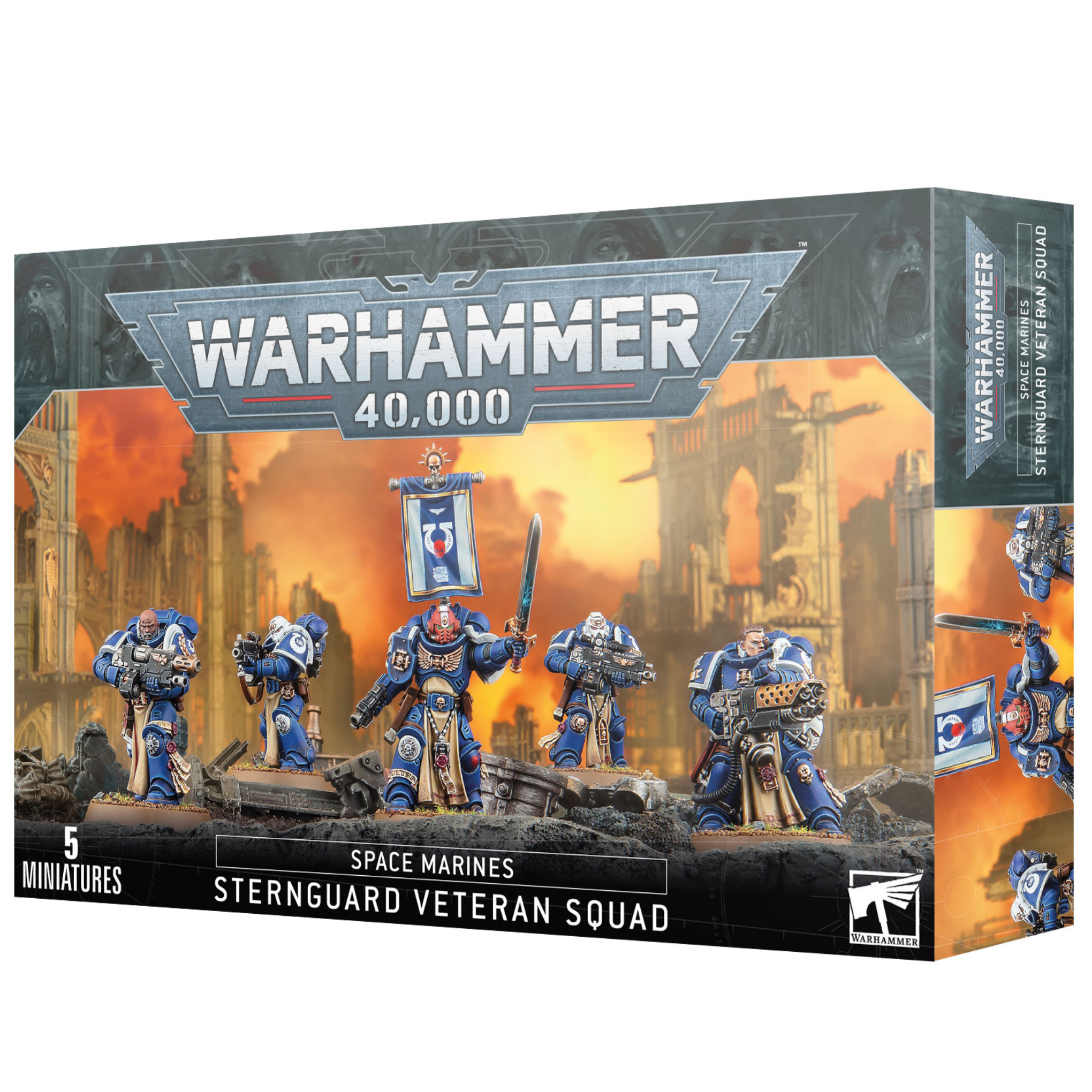 Warhammer 40,000: Space Marines – Sternguard Veteran Squad - Miniature Games