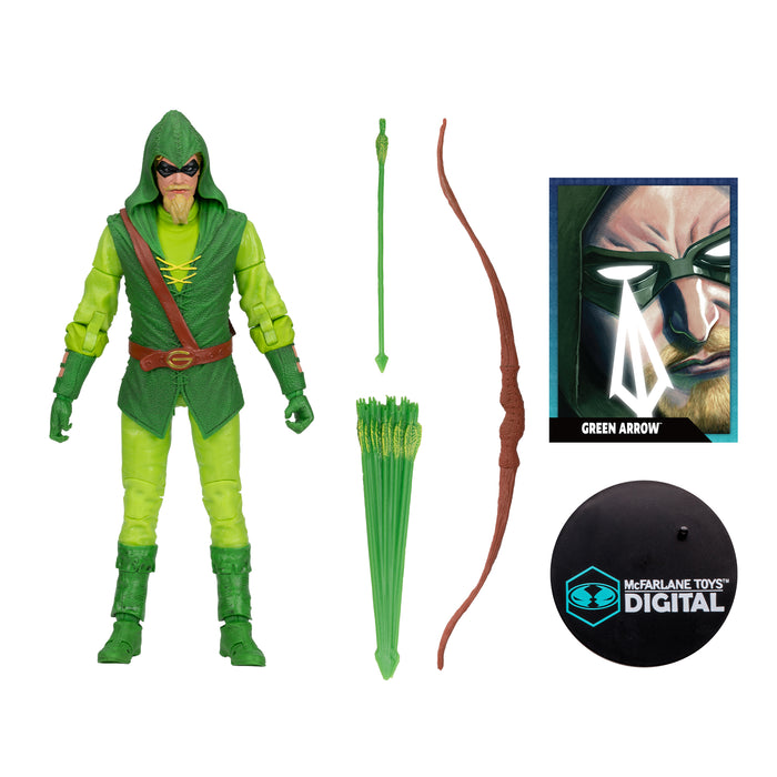 DC Direct Green Arrow (Longbow Hunter) with McFarlane Toys Digital Collectible