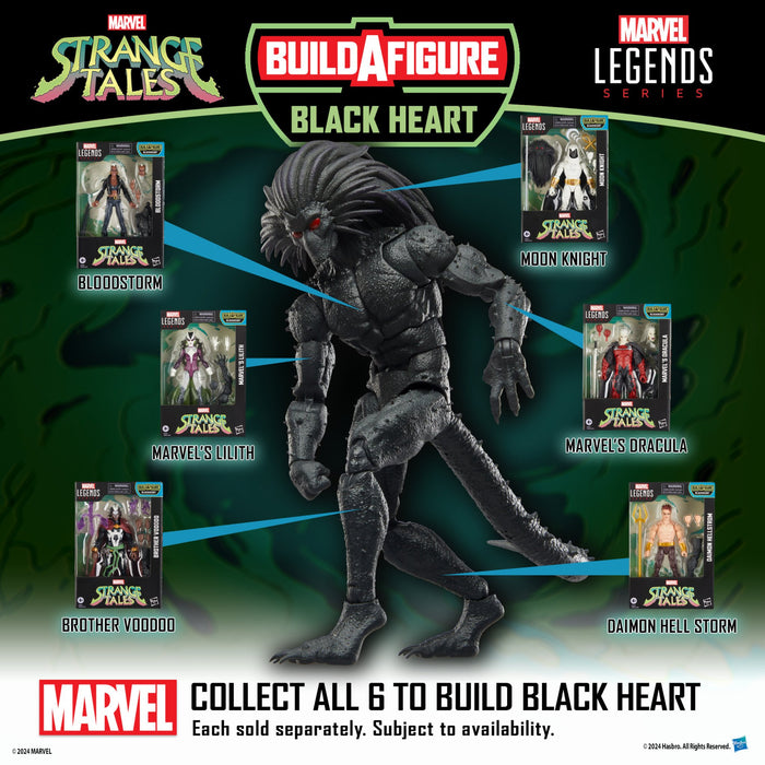 Marvel Legends Stranger Tales Black Heart BAF COMPLETE SET OF 7!