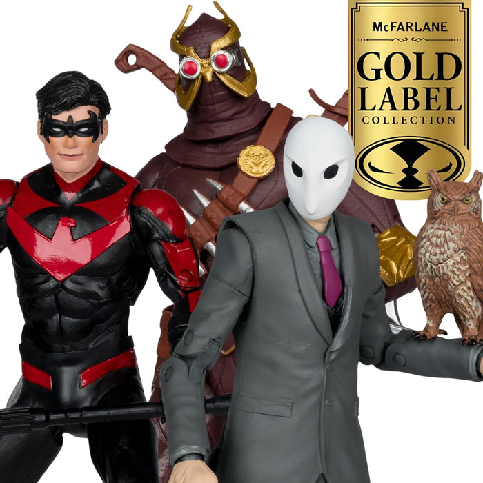 DC Multiverse Exclusive Gold Label Nightwing vs. Talon & Owl 3-Pack (Batman: Court of Owls)