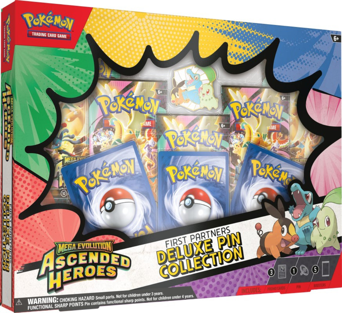 Pokémon TCG: Mega Evolutions 2.5 Ascended Heroes First Partners Deluxe Pin Collection - Trading Card Games