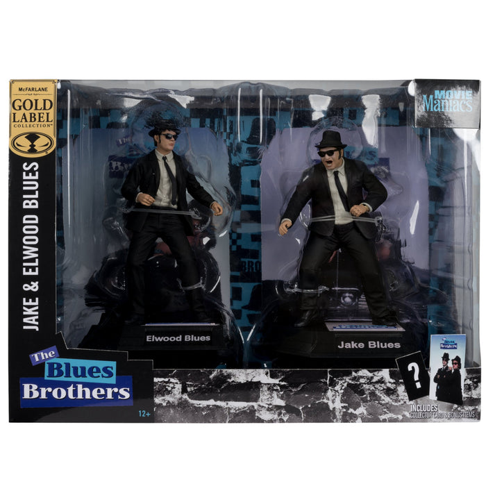 McFarlane Movie Maniacs Exclusive Gold Label Blues Brothers 2-Pack