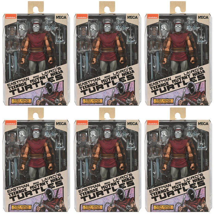 NECA Teenage Mutant Ninja Turtles Mirage Comics Foot Ninja (Classic Colors) ARMY BUILDER CASE OF 6