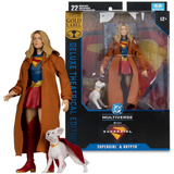 DC Multiverse Exclusive Gold Label Theatrical Edition Supergirl and Krypto