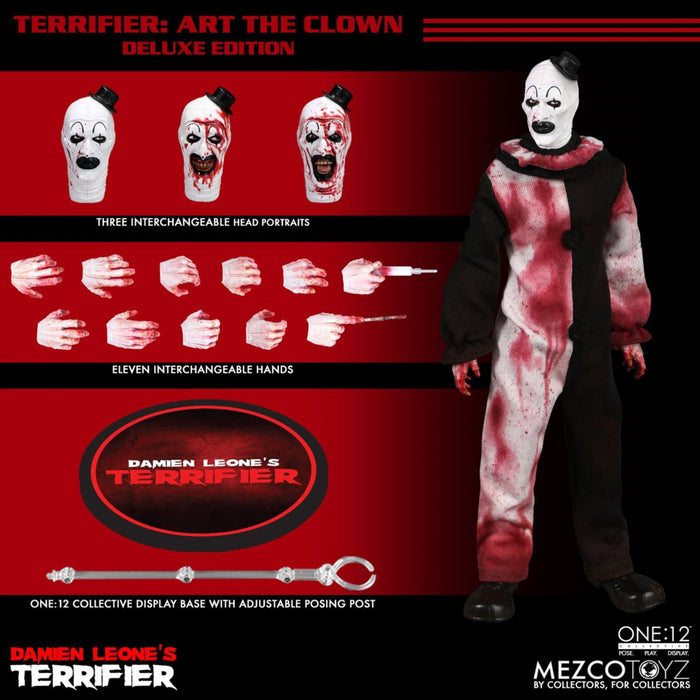 Terrifier Mezco One:12 Collective Art the Clown (Deluxe Edition)