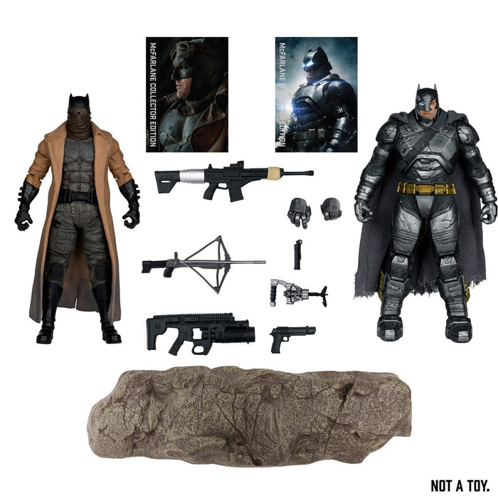 DC Multiverse Exclusive Gold Label Batman Knightmare & Batman Armor Suit 2-Pack (Batman v Superman: Dawn of Justice)