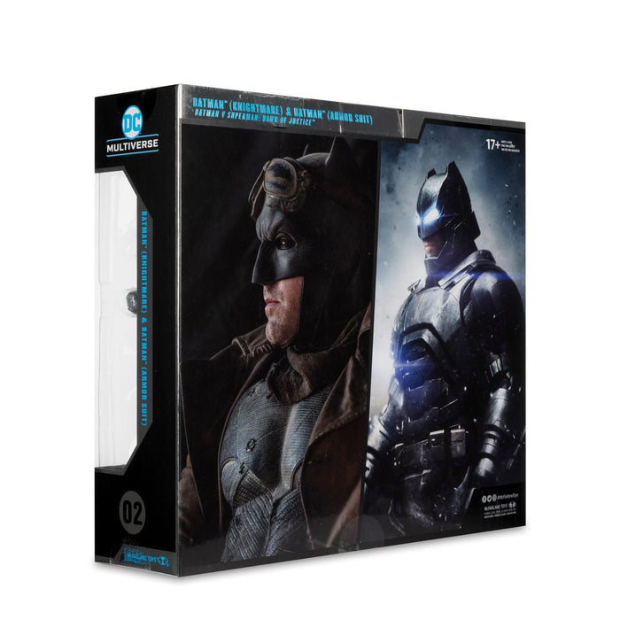 DC Multiverse Exclusive Gold Label Batman Knightmare & Batman Armor Suit 2-Pack (Batman v Superman: Dawn of Justice)