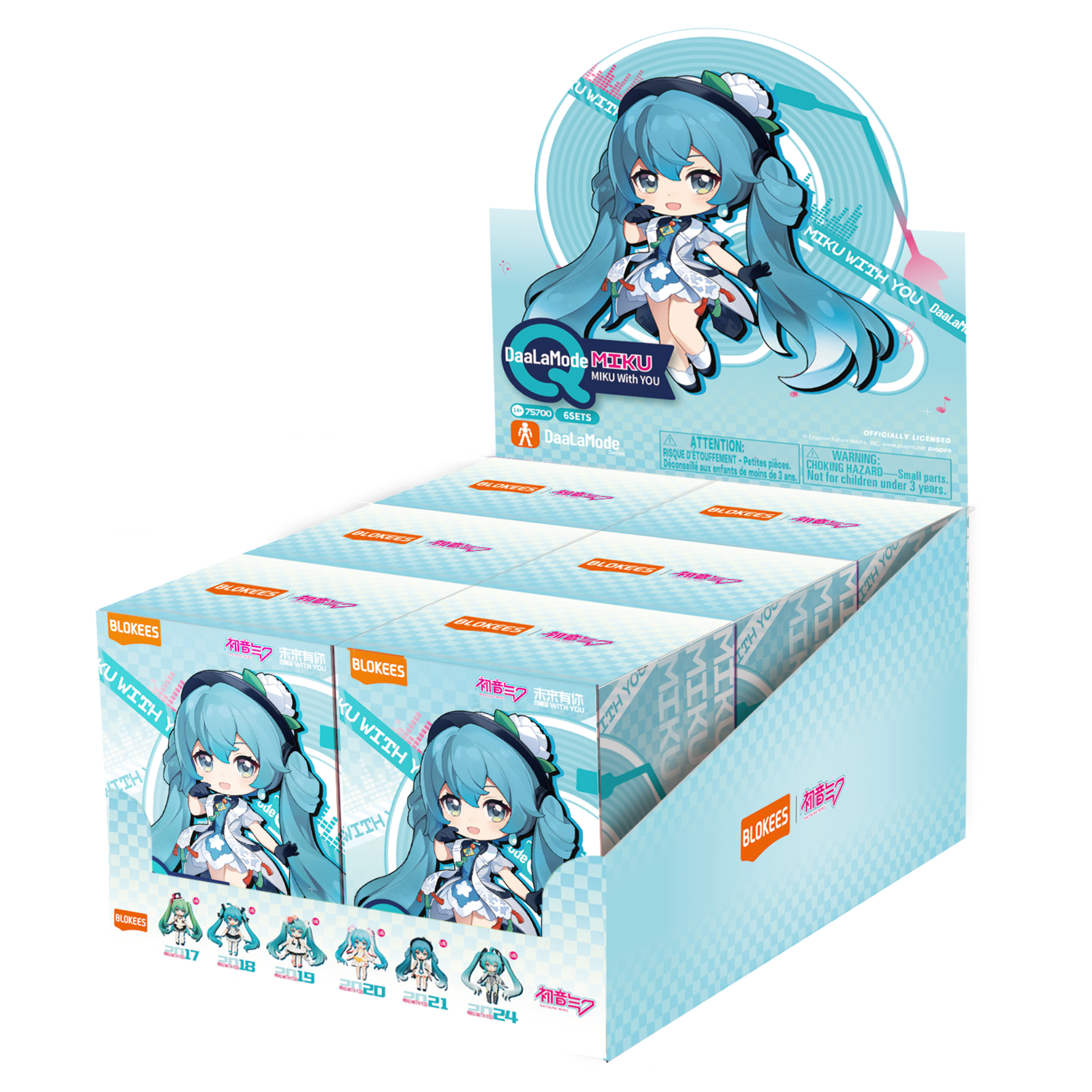 BLOKEES 初音ミク 奇跡の出会い MIKU WITH YOU ボックス Blokees Fantastics Q Series Hatsune Miku MikuWithYou – Nerdzoic