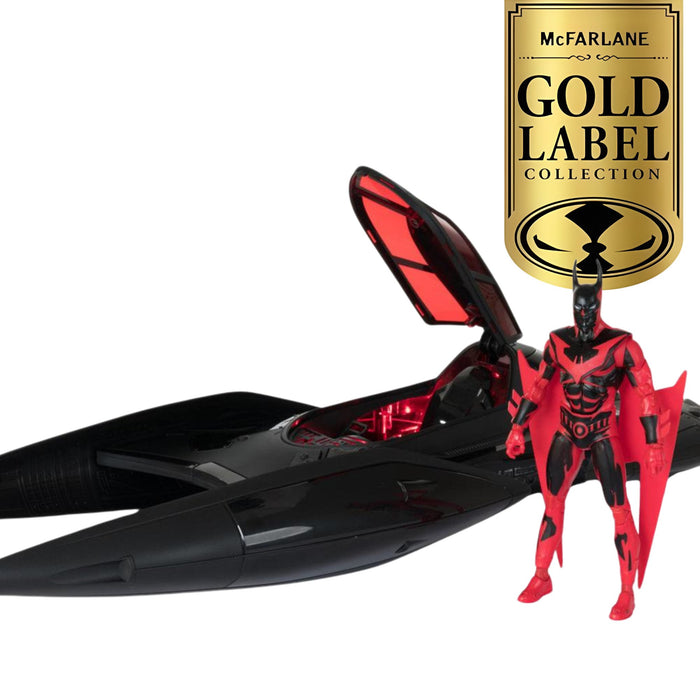 DC Multiverse Exclusive Gold Label Batman & Batmobile w/Lights and Sound (Batman Beyond)