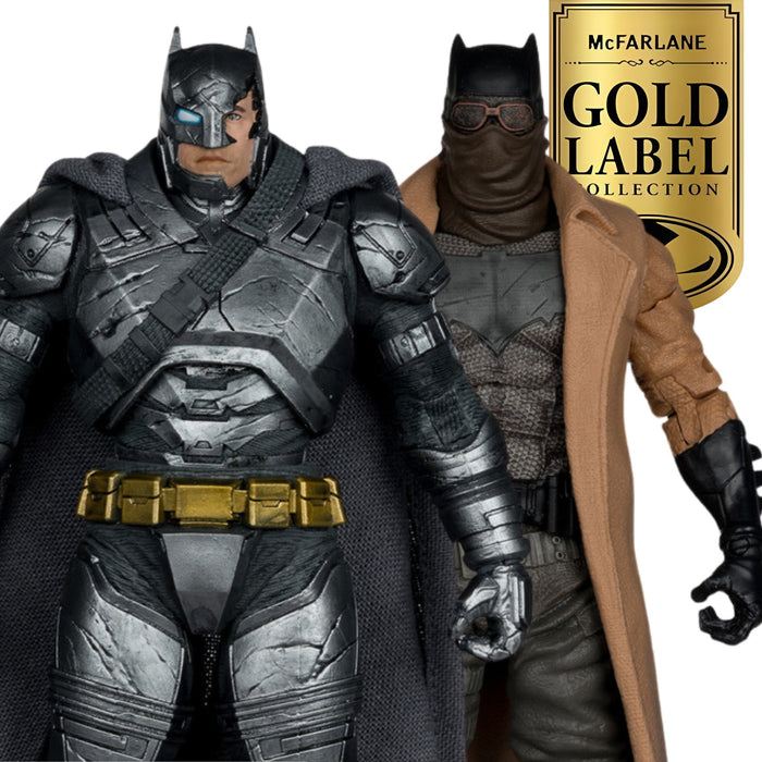 DC Multiverse Exclusive Gold Label Batman Knightmare & Batman Armor Suit 2-Pack (Batman v Superman: Dawn of Justice)