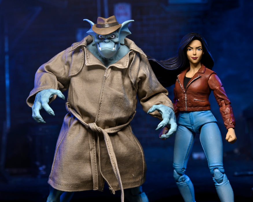 NECA Gargoyles Ultimate “Silver Falcon” Detective Broadway (w/Closed Wings)