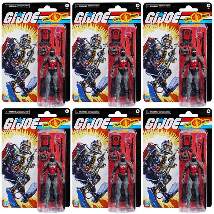 G.I. Joe Classified Retro Cobra Eel ARMY BUILDER SET OF 6!