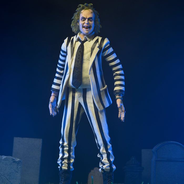 NECA 1988 Beetlejuice (Black and White Striped Suit)