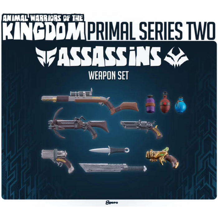 Animal Warriors of The Kingdom Primal Collection Series 2 Cold Blooded Weapon Set