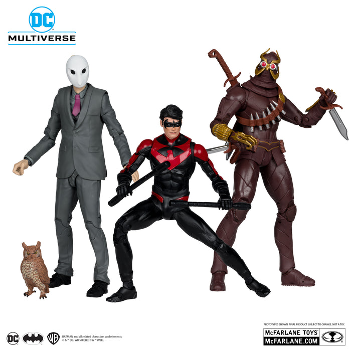 DC Multiverse Exclusive Gold Label Nightwing vs. Talon & Owl 3-Pack (Batman: Court of Owls)