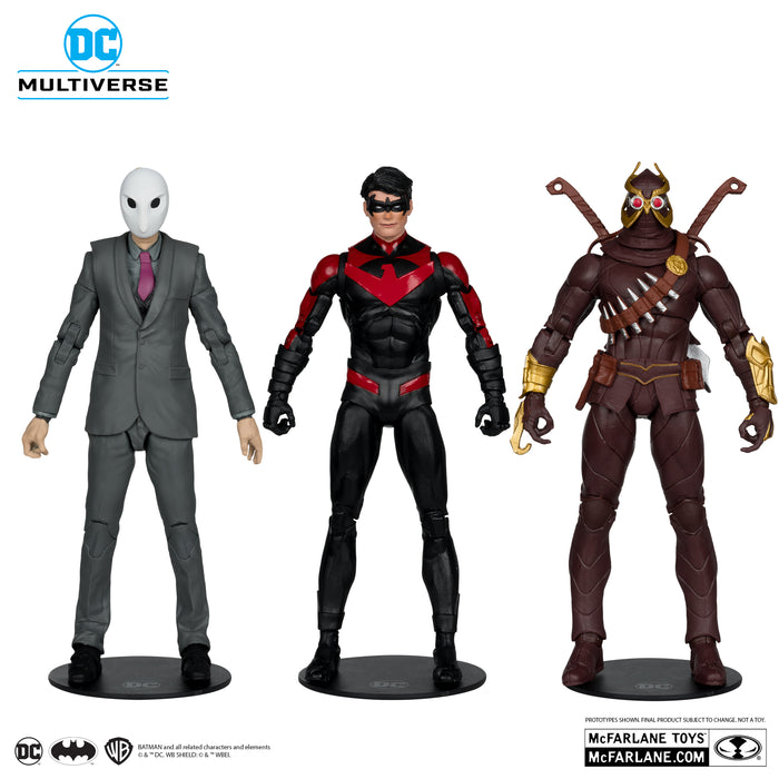 DC Multiverse Exclusive Gold Label Nightwing vs. Talon & Owl 3-Pack (Batman: Court of Owls)