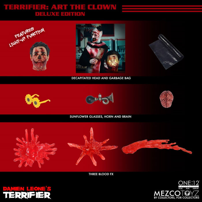 Terrifier Mezco One:12 Collective Art the Clown (Deluxe Edition)