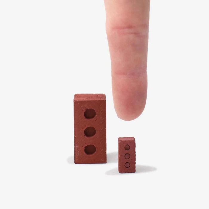 Mini Materials 1:12 Scale Mini Red Bricks (50 Pack)