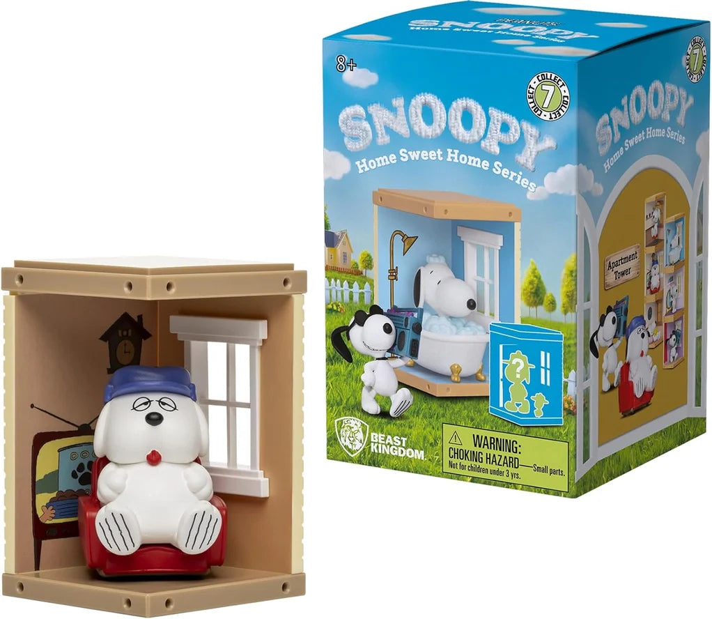 YuMe Snoopy Home Sweet Home Mini-Figure Box (Box of 6 Individually Boxed) - Action Figures