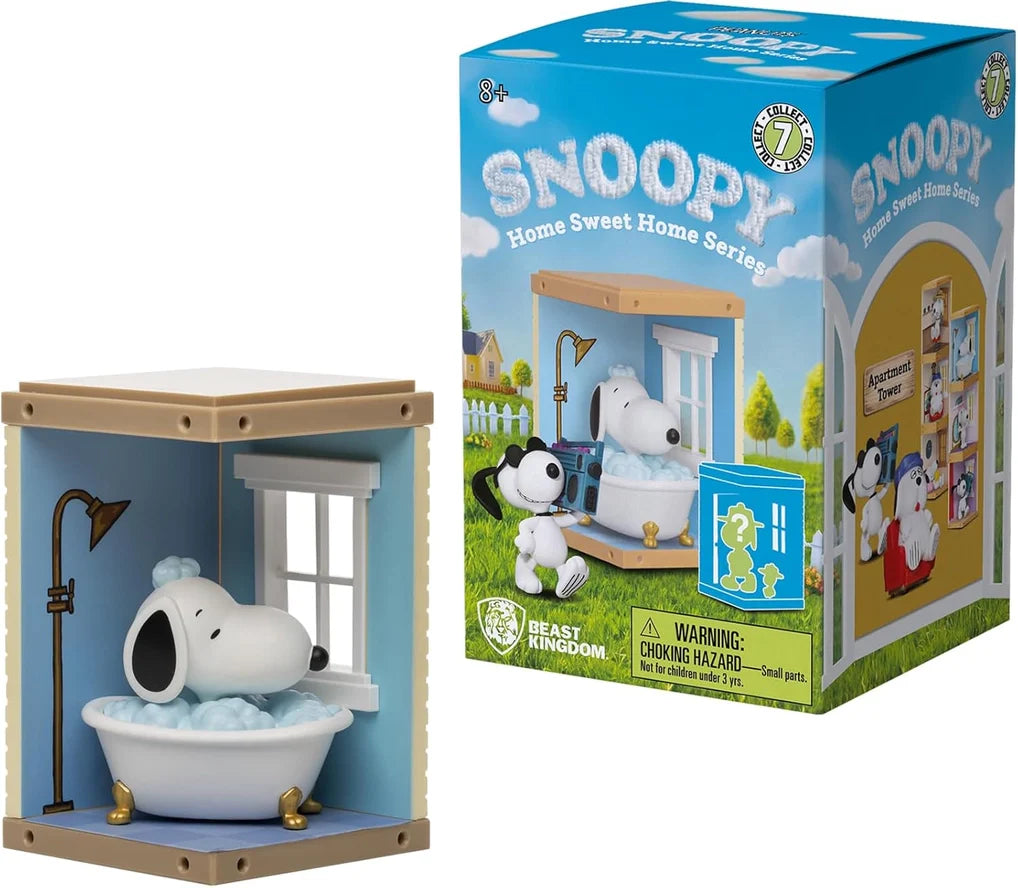 YuMe Snoopy Home Sweet Home Mini-Figure Box (Box of 6 Individually Boxed) - Action Figures