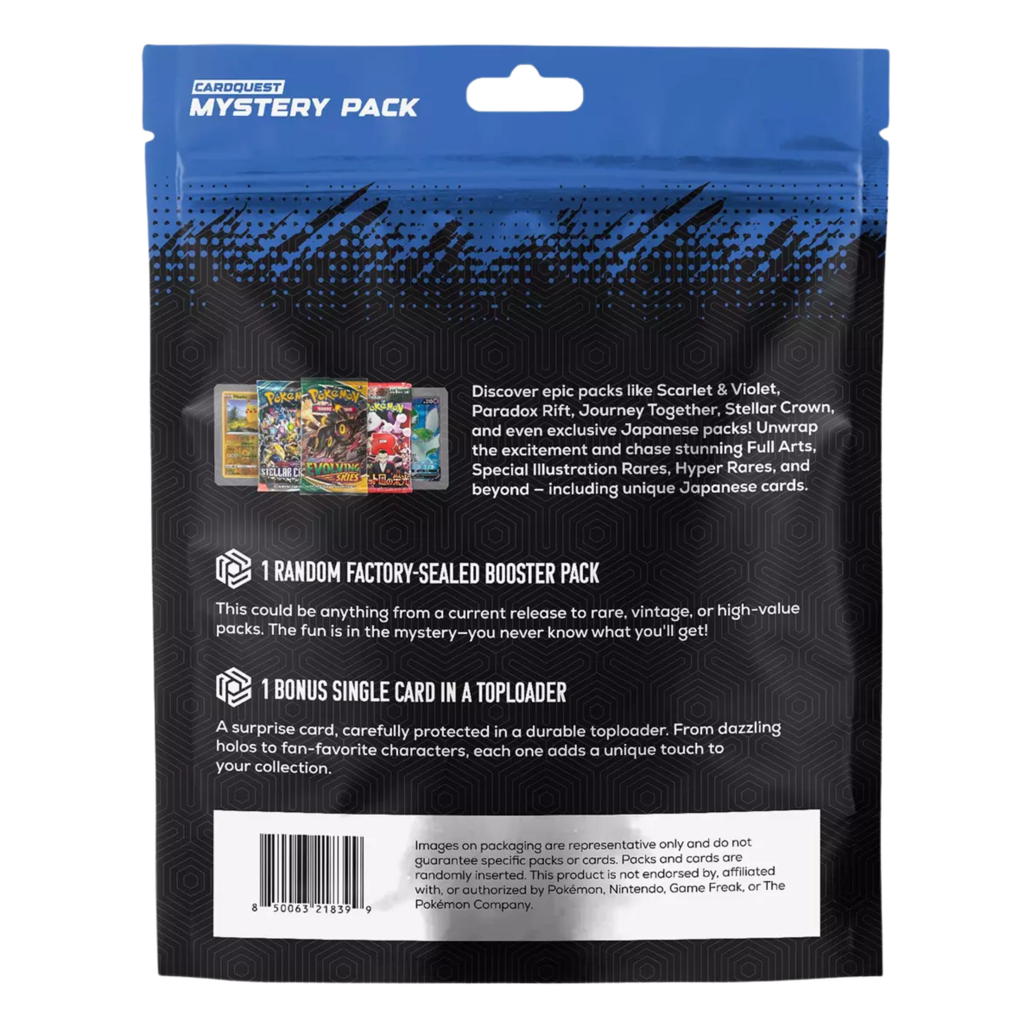Pokmon TCG: Mystery Pack (Plus Bonus Card) Nerdzoic Toy Store Pokmon TCG: Mystery Pack (Plus Bonus Card) Nerdzoic Toy Store