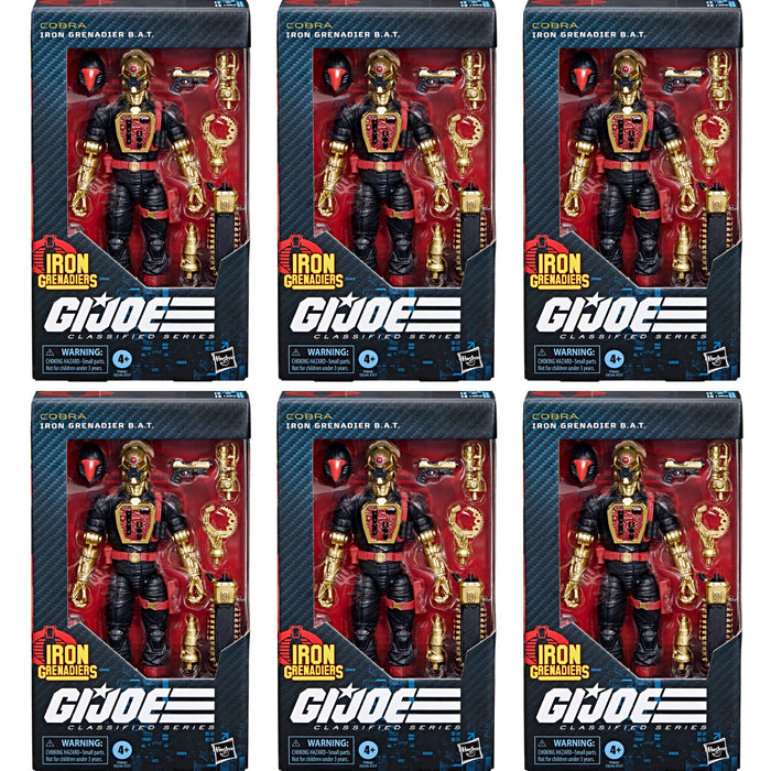 G.I. Joe Classified Iron Grenadier B.A.T. ARMY BUILDER SET OF 6!