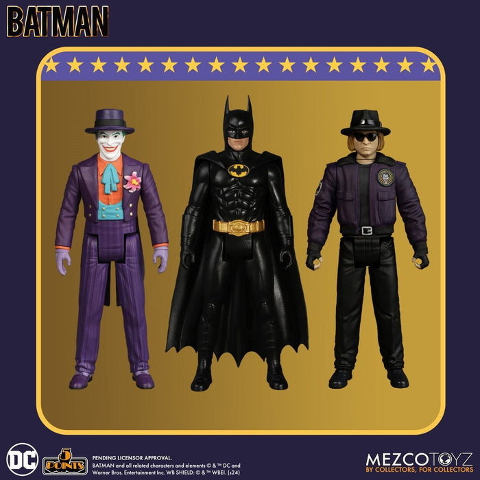 Mezco 5 Points Batman (1989) Set of 3