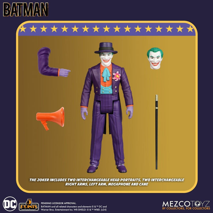 Mezco 5 Points Batman (1989) Set of 3