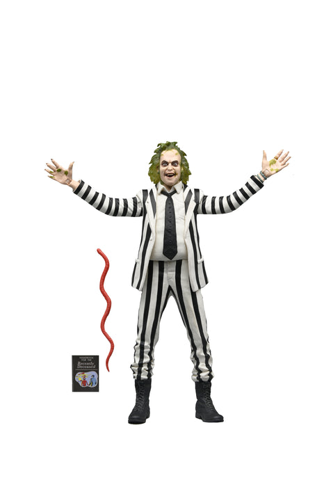 NECA 1988 Beetlejuice (Black and White Striped Suit)