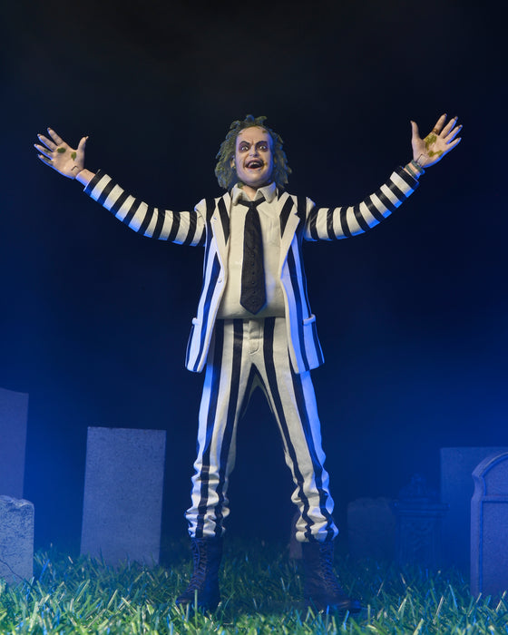 NECA 1988 Beetlejuice (Black and White Striped Suit)