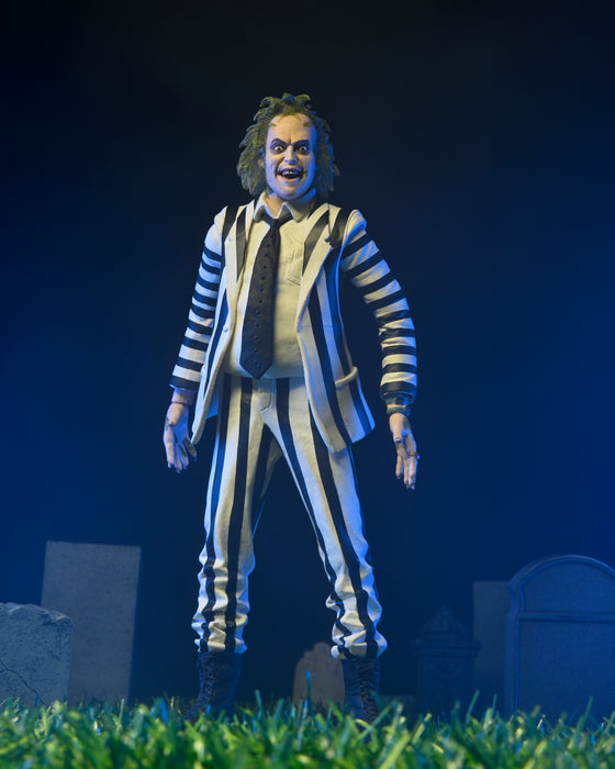 NECA 1988 Beetlejuice (Black and White Striped Suit)