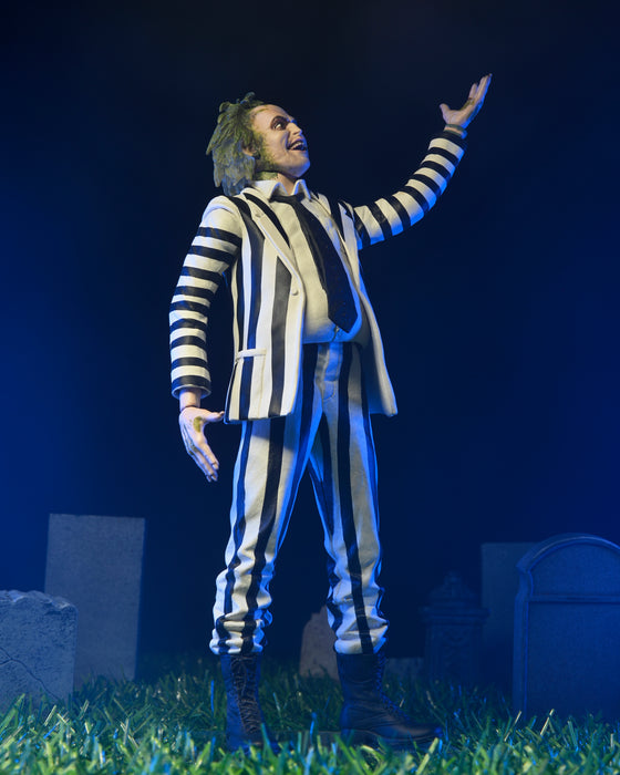 NECA 1988 Beetlejuice (Black and White Striped Suit)