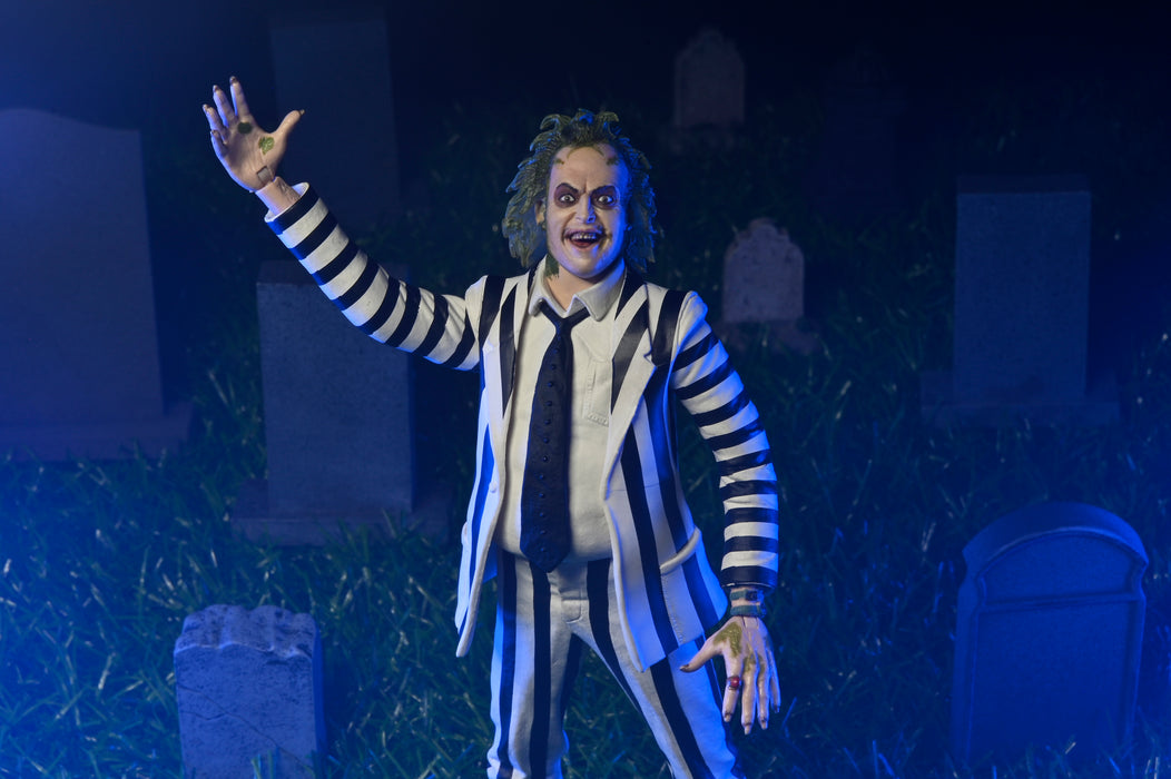 NECA 1988 Beetlejuice (Black and White Striped Suit)