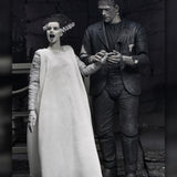 NECA Universal Monsters Bride Of Frankenstein 90th Anniversary The Monster & His Mate 2-Pack (Black & White)