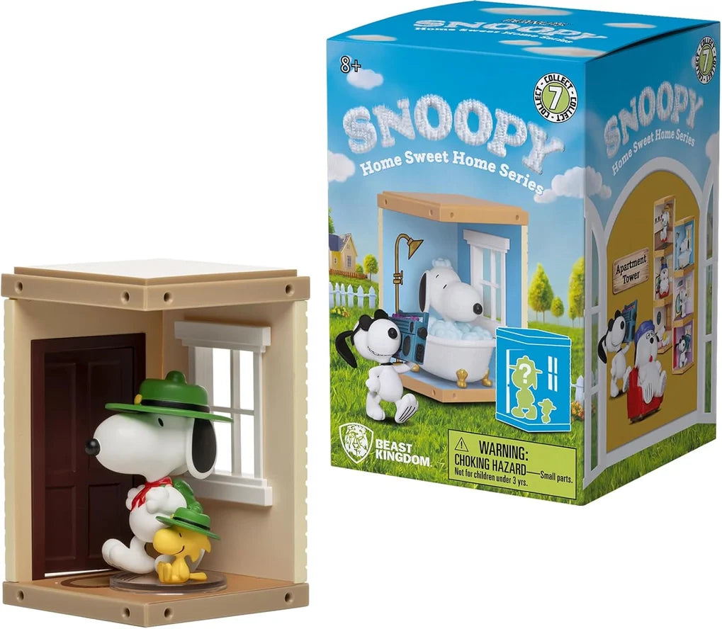 YuMe Snoopy Home Sweet Home Mini-Figure Box (Box of 6 Individually Boxed) - Action Figures
