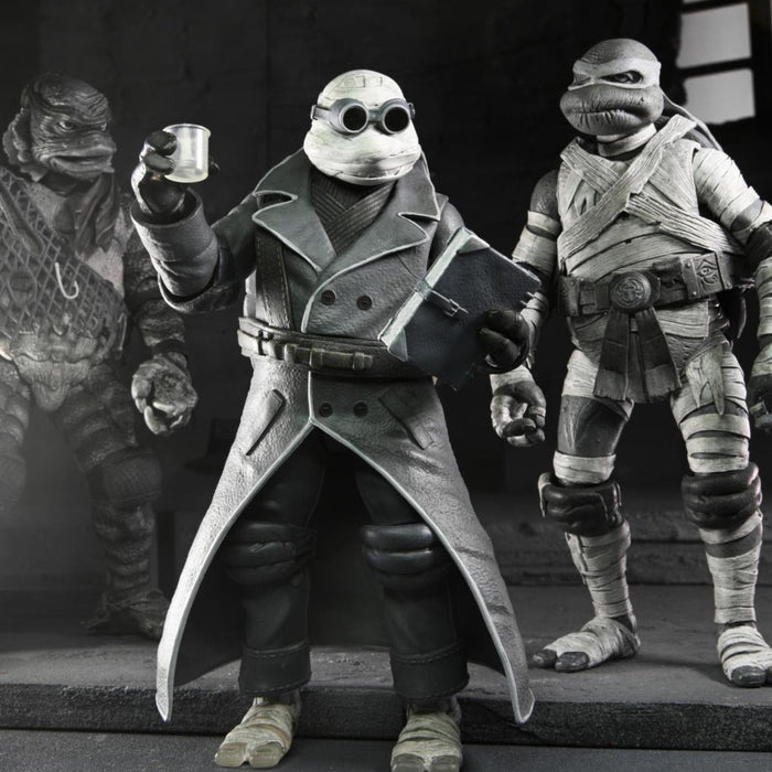 NECA Universal Monsters Teenage Mutant Ninja Turtles Black & White 4-Pack