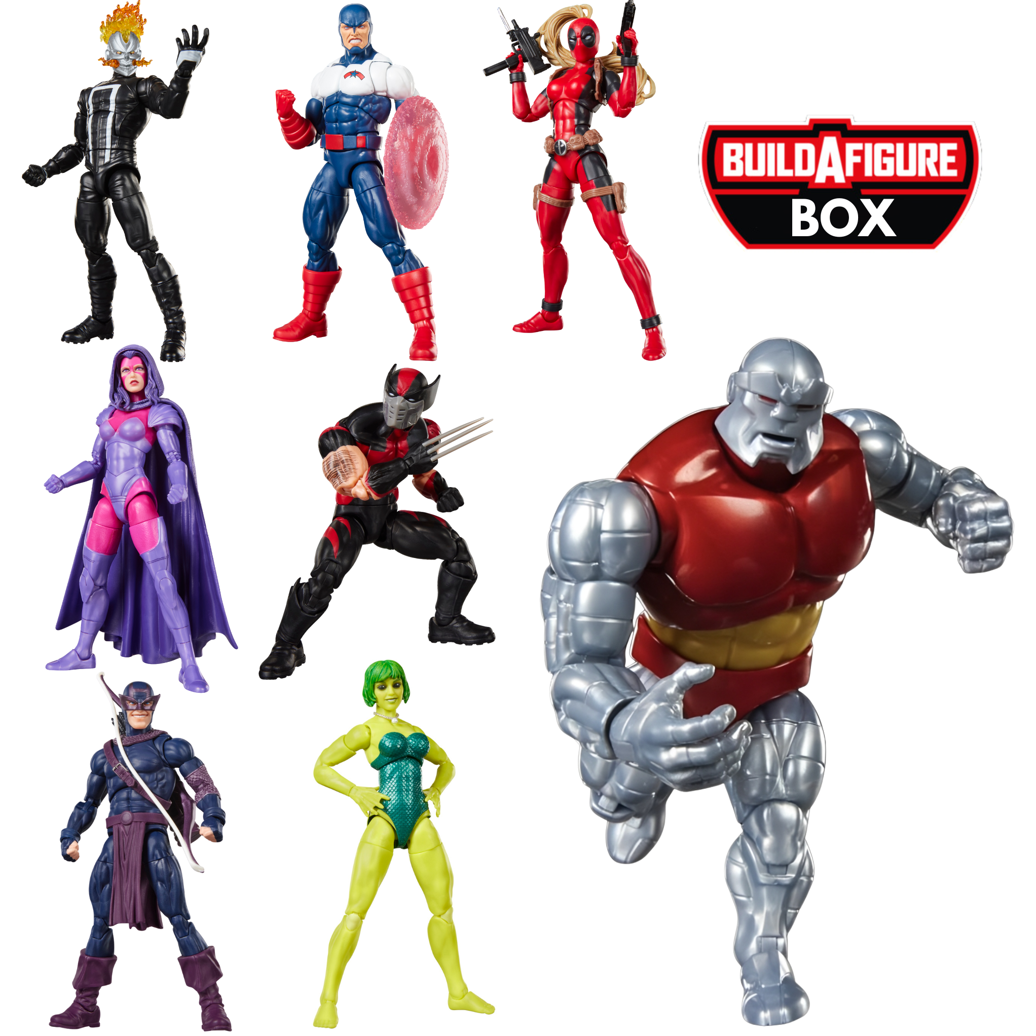 Marvel Legends Series Marvel'S Box Build-A-Figure Wave Set Of 7