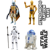 Star Wars The Black Series Retro Droids Cartoon Wave SET OF 4