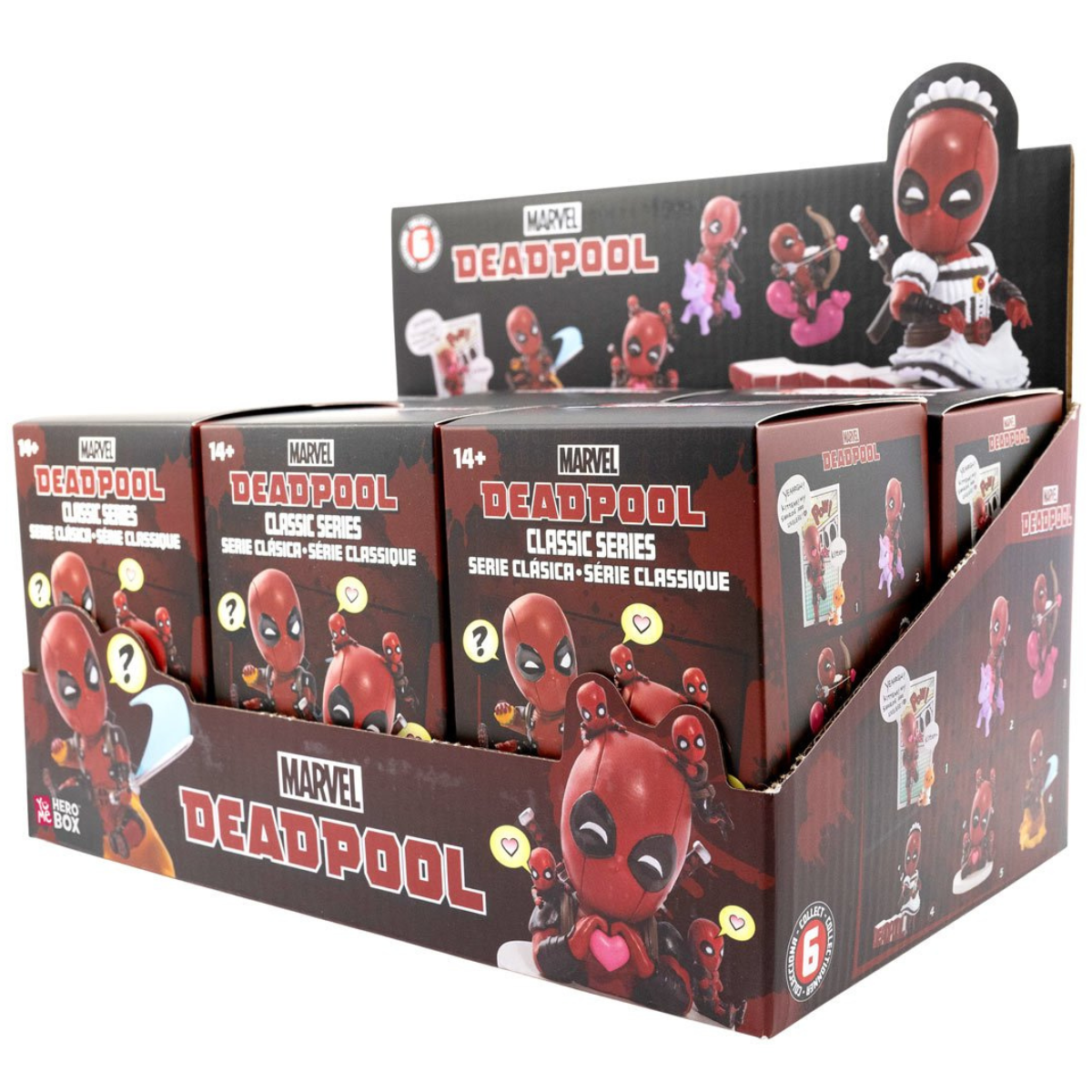 YuMe Deadpool Mini-Figure Box (Box of 6 Individually Boxed) - Action Figures