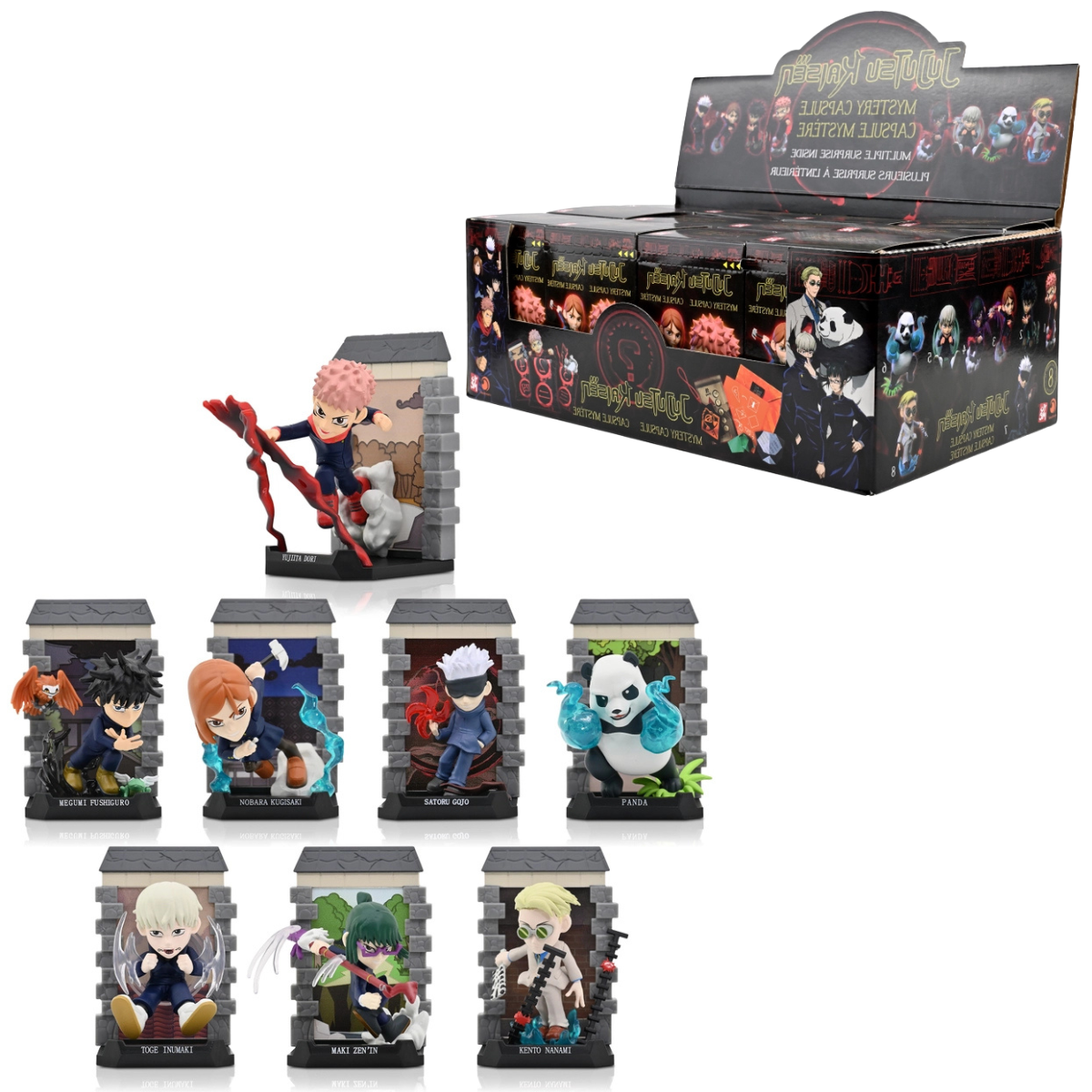 YuMe Jujutsu Kaisen Mystery Mini-Figure Box (Box of 8 Individually Boxed) - Action Figures
