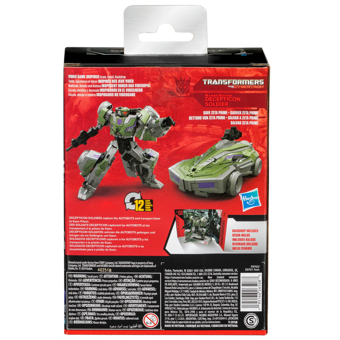 Transformers Studio Series Deluxe War for Cybertron 08 Gamer Edition Decepticon Soldier