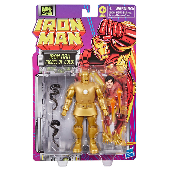 Marvel Legends Iron Man Retro Collection Iron Man (Model 01 - Gold)