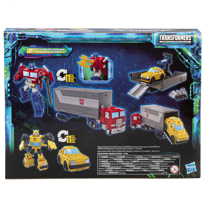 Transformers: Bumblebee Cyberverse Adventures Optimus Prime Kids Toy Action  Figure for Boys and Girls (9”) 